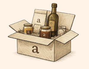 Caixa Abricoc amb productes seleccionats