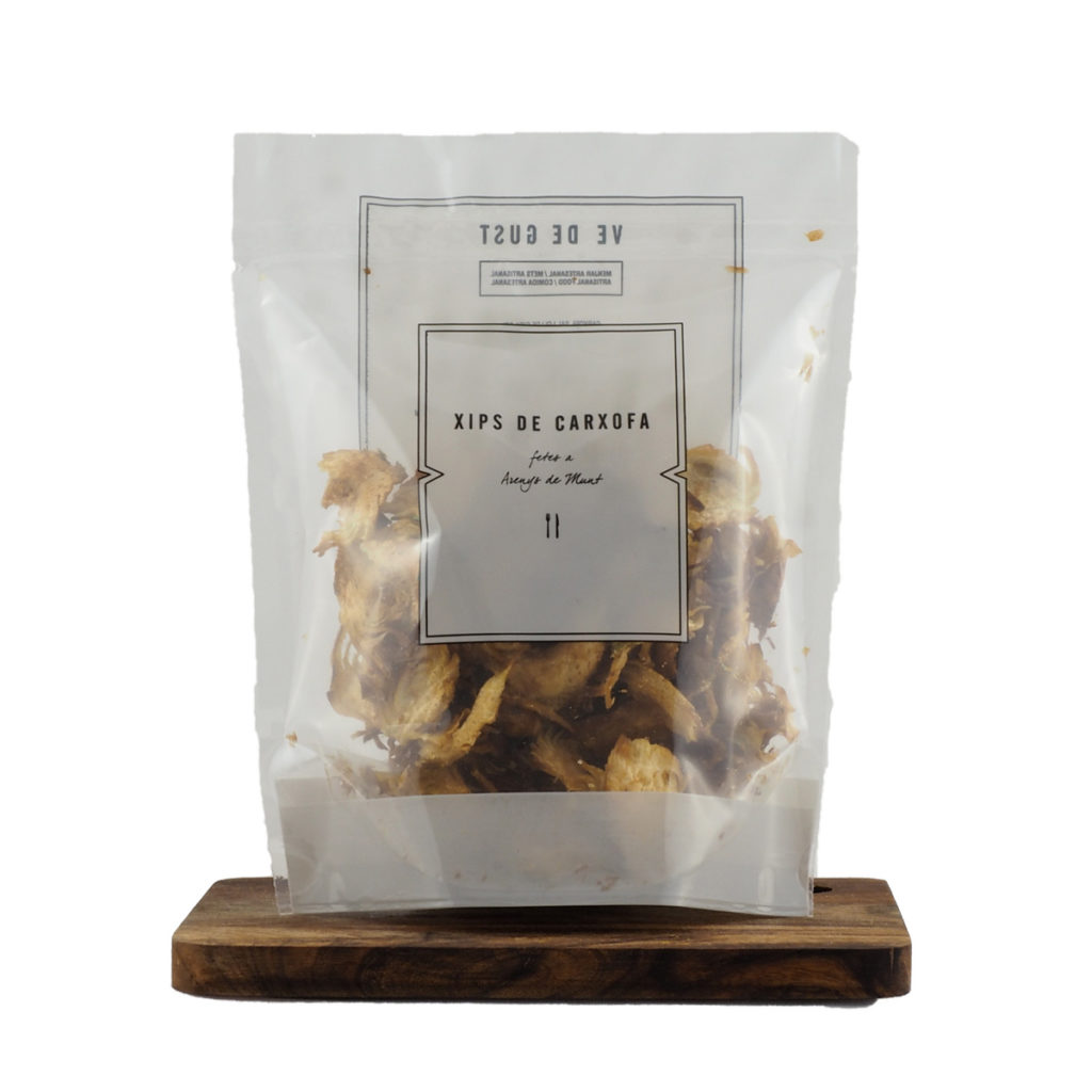 Xips De Carxofa Ve De Gust Abricoc
