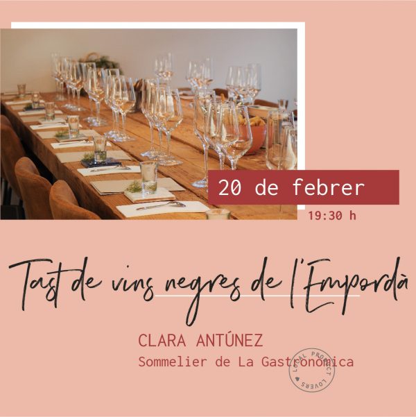 Tast de vins negres de l'Empordà