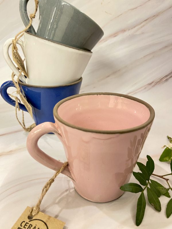 Tassa infusió rosa ceràmiques Pantaleu